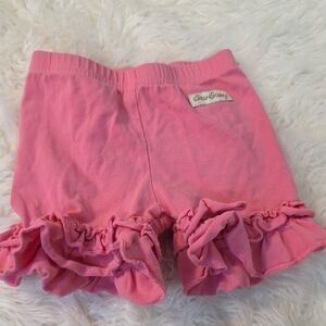 Sew Sassy Pink Ruffled Kids Shorts